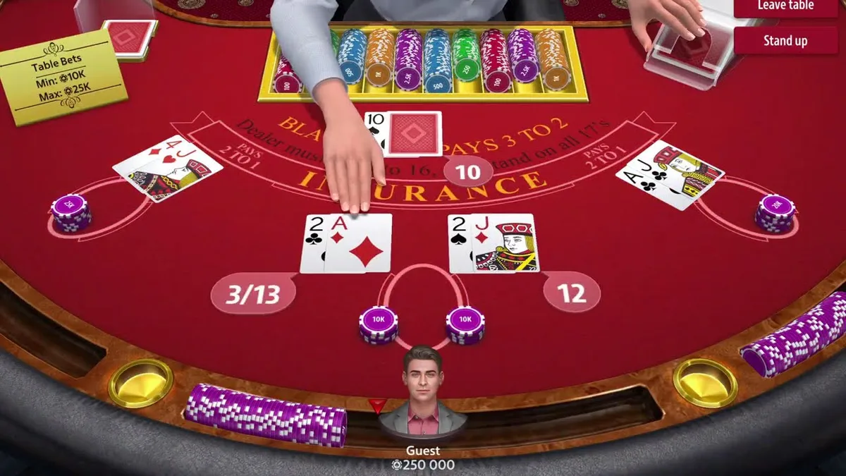 21点黑杰克在线游戏界面